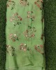 Lightning Light Green Pure Chiffon Chinnon