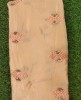 Cream Chiffon Fabric With Chinnon Work