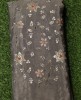 Dazzling Dark Brown Chiffon Fabric With Chinnon Work