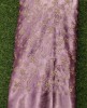 Shiny Purple With Color Gaji Work Gaji Silk Fabric