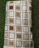 White Gaji Silk With Color Gaji Work Fabric
