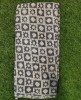 Marvelous Grey Georgette Fabric With Geo Crochet Baatik Print