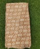 Light Orange Georgette Fabric With Geo Crochet Baatik Print