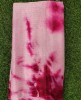 Lustry Light Pink Georgette Fabric With Geo Crochet Tie Die Print