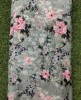 Splendid Sage Green Georgette Fabric With Geo Print