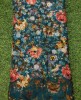 Trendy Turqiouse Blue Georgette Fabric With Geo Print