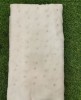 Marvelous White Georgette Fabric With Geo Mirror Work