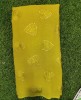 Olive Color Georgette Fabric With Geo Work