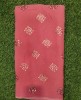 Pink Georgette Fabric With Geo Work