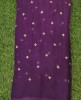 Magnificent Magenta Georgette With Georgette Butti Work