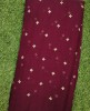 Marvelous Magenta Georgtte With Georgette Butti Work