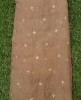 Dazzling Light Brown Georgette With Georgette Butti Work