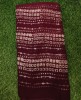 Marvelous Maroon Georgette Fabric With Geogtte Baatik Print