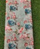 Grey Georgette Fabric With Poly Geo Work Print