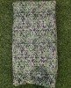 Graftyfying Green Georgette Fabric With Poly Geo Work Print