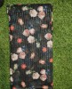 Decent Black Georgette Fabric With Polyster Work print