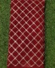 Marvelous Magenta Georgette Fabric With Semi Geo Work