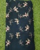 Dazzling Dark Green Georgette Fabric With Semi Geo Work