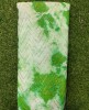 Graftyfying Green Georgette Fabric With Semi Geo Work