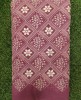 Marvelous Maroon Georgette Fabric With Semi Geo Work