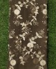 Brown Georgette Fabric With Semi Geo Work