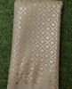 Trendy Taupe Color Georgette Fabric With Semi Geo Work