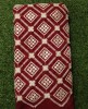 Magnetic Magenta Georgette Fabric With Semi Geo Work