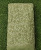 Graftyfying Green Georgette Fabric With Unique Semi Geo Work