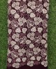 Magnetic Magenta Georgette Fabric With Decent Semi Geo Work
