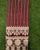 Maroon Lakhnavi Fabric With Fox Panel Lakhnavi Work
