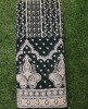 Black Lakhnavi Fabric With Fox Panel Lakhnavi Work
