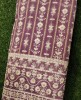 Mauve Lakhnavi With Fox Panel Lakhnavi Work