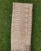 Taupe Lakhnavi Fabric With Fox Panel Lakhnavi Work