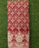 Red Lakhnavi Fabric With Fox Panel Lakhnavi Work