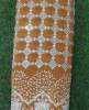 Golden Brown Lakhnavi Fabric With Fox Panel Lakhnavi Work