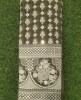Dark Olive Lakhnavi fabric With Fox Panel Lakhnavi Work