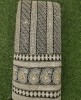 Black Lakhnavi Fabric With Fox Panel Lakhnavi Work