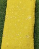 Yellow Lakhnavi Fabric With Geo Color Lakhnavi Work
