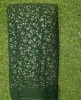 Dark Green Lakhnavi Fabric With Geo Color Lakhnavi Work