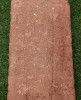 Orange Lakhnavi Fabric With Geo Color Lakhnavi Work