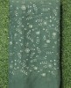 Sage Green Lakhnavi Fabric With Geo Color Lakhnavi Work