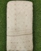 White Lakhnavi Fabric With Geo Lakhnavi Panel Work