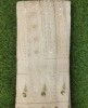 White Lakhnavi Fabric With Geo Lakhnavi Panel Work