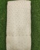White Lakhnavi Fabric With Geo Lakhnavi Panel Work