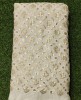 White Lakhnavi Fabric With Geo Lakhnavi Work
