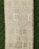 White Lakhnavi Fabric With Geo Lakhnavi Work