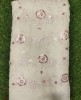 White Lakhnavi Fabric With Geo Lakhnavi Work