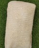 White Lakhnavi Fabric With Geo Lakhnavi Work