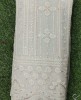 Light Gray Lakhnavi Fabric With Color Panel Lakhnavi Work
