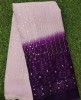 Multi Color Lakhnavi Fabric With Color Panel Lakhnavi Work